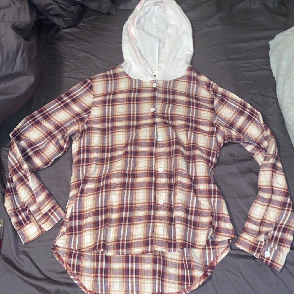 small hooded flannel